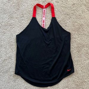 Black, performance tank top